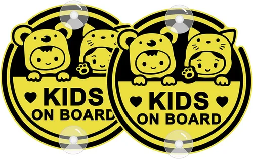 Vista 15 de Adhesivo para automóvil de bebé a bordo, 2 unidades, para niños a bordo, súper fuerte, reflectante, para dos bebés en el automóvil, calcomanías