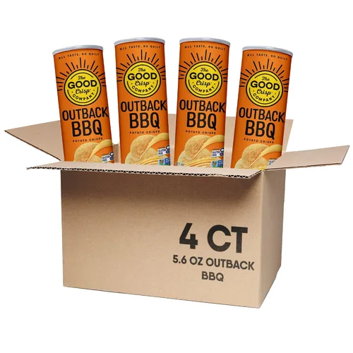 Vista 13 de The Good Crisp Company, Cheddar blanco envejecido, papas fritas sin gluten (recipientes de 5.6 onzas, paquete de 8), sin OMG, apto para alérgenos