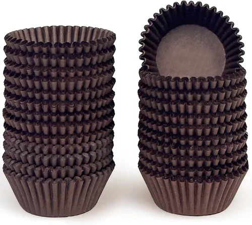 Vista 12 de qiqee 300 unidades de forros para magdalenas jumbo naturales forros para muffins de tamaño jumbo tazas para hornear de papel de tamaño jumbo sin