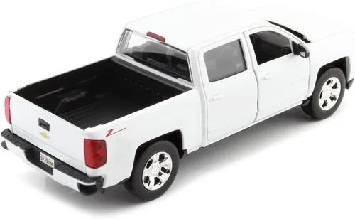 Vista 2 de Maqueta de Chevy Silverado 1500 LT Z71 a escala 1/24, blanco, de Motormax