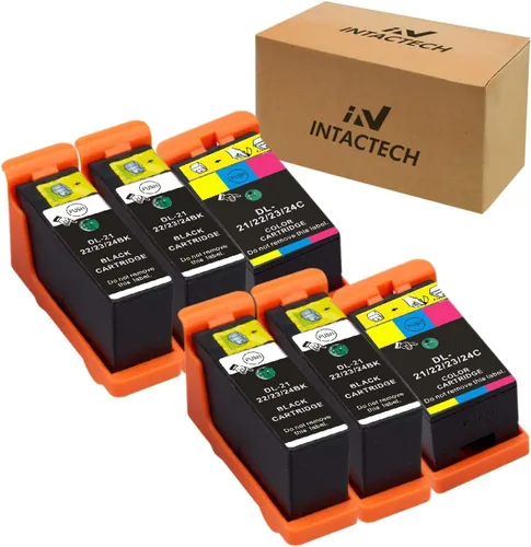 Vista 8 de Cartuchos de tinta compatibles de repuesto para Dell V313, V313w, V515w, V715w, P513w, P713w (negro 2 Nos y Color 1 Nos, 3 unidades)