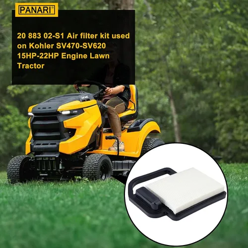 Vista 2 de Panari Paquete de 2 filtros de aire 20 083 06 20 083 02 para Kohler SV470-SV620 Courage Engine Cub Cadet LT1045 LT1042 LTX1045 LTX1040 LTX1042 RZT42