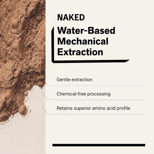Vista 4 de NAKED Aislado de proteína de guisante de chocolate de granjas norteamericanas, solo 3 ingredientes, proteína vegana de chocolate, certificado NSF