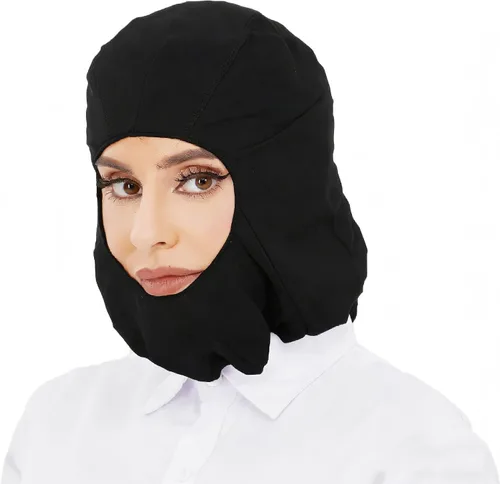 Vista 3 de ZMDREAM Disposable Hoods Bouffant Caps Full Face Hair Covers Polypropylene Hair Net Beard Cover Combo