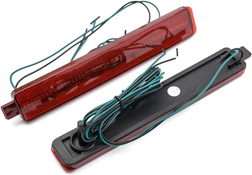 Vista 3 de Luces reflectoras LED para parachoques trasero CTS 2008-2013 Cadilla.c CTS Base de lujo Rendimiento Premium V Frenado Reflector Lámparas Cubiertas
