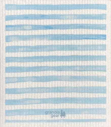 Vista 7 de Paquete de 6 paños suecos para cocina, hechos en Suecia, toallas de papel reutilizables, paños de esponja lavables, algodón de celulosa Seaglass