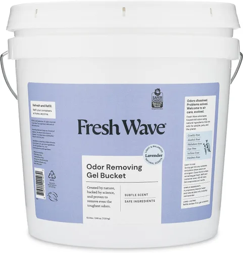 Vista 15 de Fresh Wave Gel eliminador de olores de lavanda, 7 onzas, paquete de 3, absorbentes de olores más seguros para el hogar, eliminador de olores natural