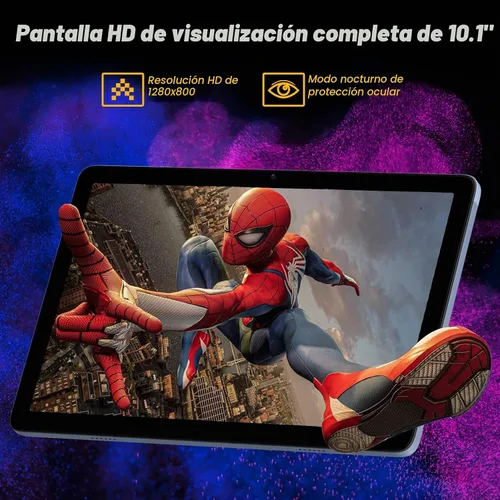 Vista 6 de JUNYANG Tablet, Android 15 Tablets de 10.1 pulgadas con Octa-Core, 12GB+128GB+ 2TB ampliable, Tablet PC de pantalla táctil HD grande para adultos