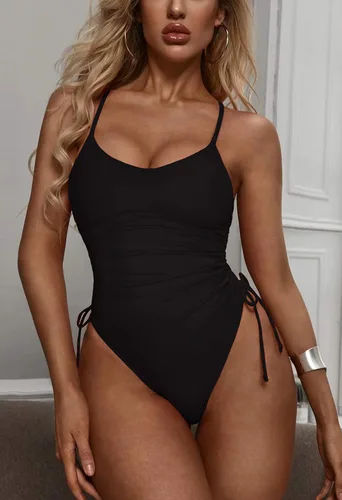 Vista 7 de Traje de baño sexy de una pieza para mujer con control de abdomen