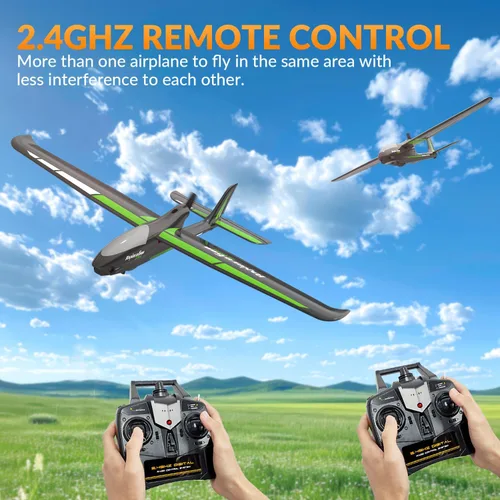 Vista 2 de VOLANTEXRC - Avión RC de nueva versión, avión de control remoto para adultos, avión RC de 4 canales con construcción de espuma duradera, 3 modos
