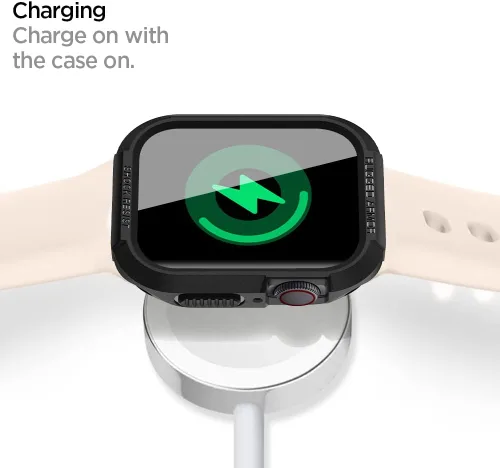 Vista 5 de Spigen Funda resistente y correa DuraPro Flex diseñada para Apple Watch de 45/1.732 in Series 11/9/8/SE3/SE2/7/6/SE/5/4