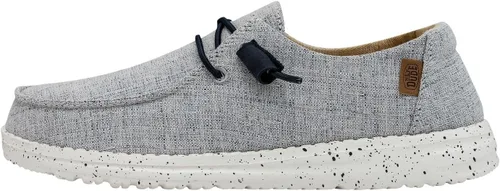 Vista 28 de Hey Dude Wendy Chambray - Zapatos para mujer, mocasines con cordones para mujer, cómodos y ligeros Aurora Blanco 2