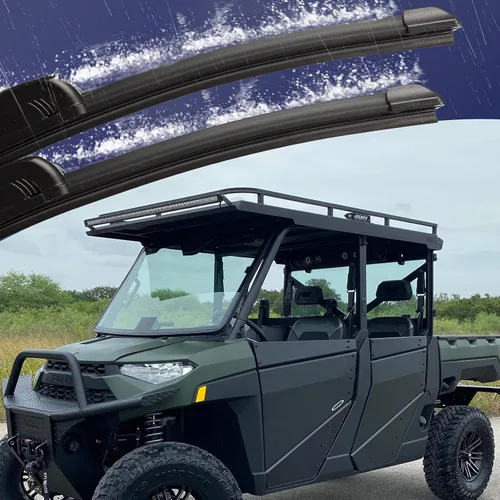 Vista 6 de Boine 2 Set 15.7" Kit de Limpiaparabrisas Manual Operado a Mano para UTV Compatible con UTV, Carrito de Golf, Polairs RZR, Ranger, Can Am X3