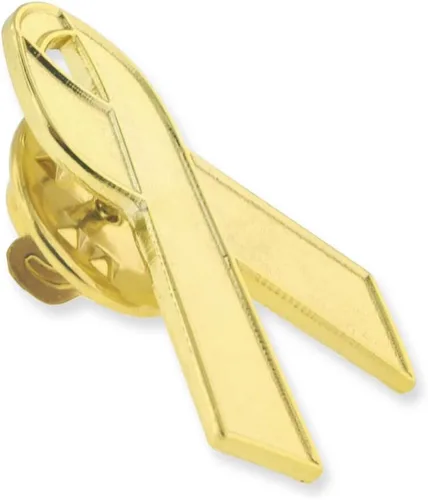 Vista 36 de PinMart Awareness - Pin de solapa esmaltado – Pin de cinta chapado en níquel y oro – Cinta de prevención y conciencia – Broche de joyería con parte