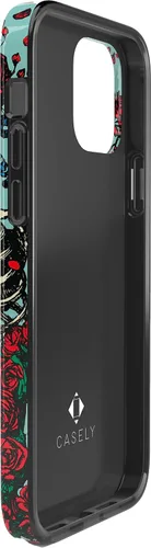 Vista 9 de Casely Funda para iPhone 11 Pro Forever Grateful Grateful Dead Skeleton Floral Diseño clásico ultra delgado