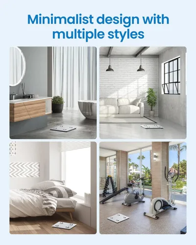 Vista 7 de RENPHO Báscula inteligente, báscula digital de baño para peso, báscula con IMC, grasa corporal, masa muscular, análisis de composición corporal