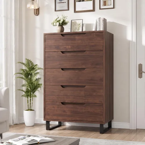 Vista 11 de Garvee 5 cómodas para dormitorio, cajón vertical de 50.5 pulgadas con almacenamiento