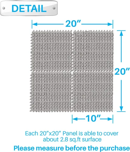 Vista 5 de Patio Paradise - Paneles de pared de césped artificial, 20 x 20 pulgadas (1 unidad) de hierba sintética de boj para telón de fondo de hiedra falsa