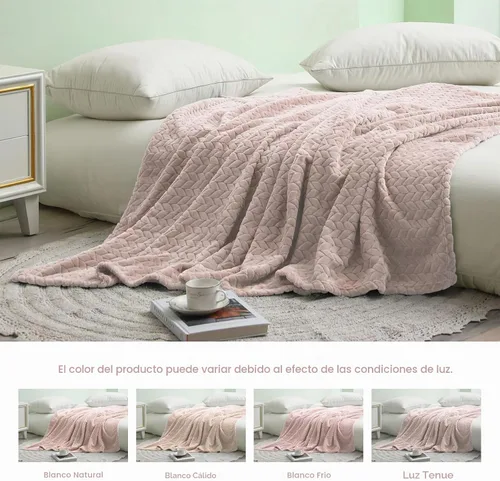 Vista 5 de Exclusivo Mezcla Manta de forro polar para sofá, 50 x 70 pulgadas, camello