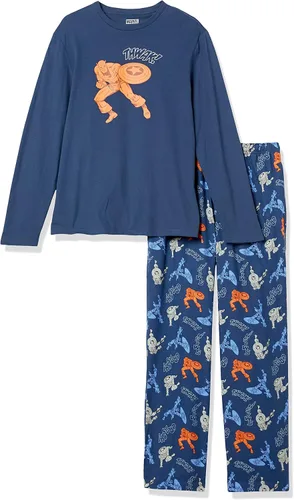 Vista 3 de Amazon Essentials Disney Marvel Star Wars Conjunto de pijama de franela para hombres 2 piezas Marvel Capitán América