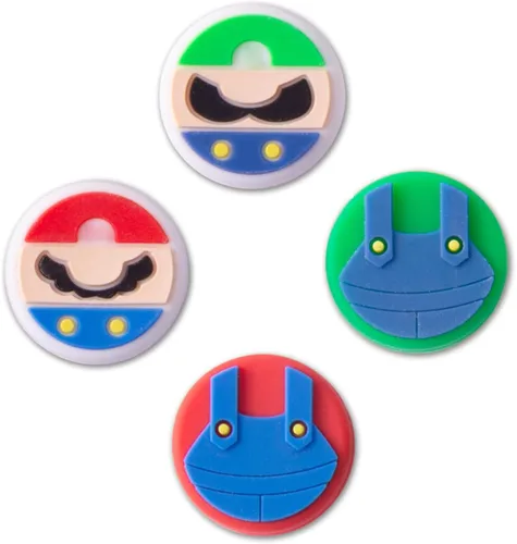 Vista 2 de PERFECTSIGHT 4 tapas de agarre de pulgar compatibles con consola Nintendo Switch/OLED/Lite, funda de botón analógica 3D de silicona suave Kawaii