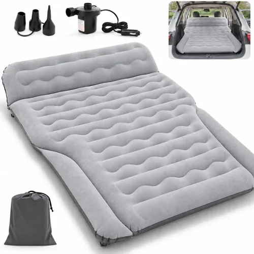 Vista 10 de ABORON SUV Air Mattress with Pump, Inflatable Car Bed for Truck/Tesla/Van Dark Gray