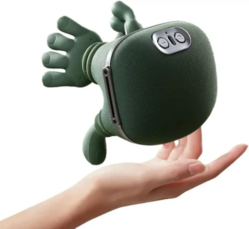 Vista 7 de ZoserX - Masajeador biónico con calefacción, masajeador portátil Shiatsu para cuello y espalda, masaje eléctrico de tejido profundo 4D
