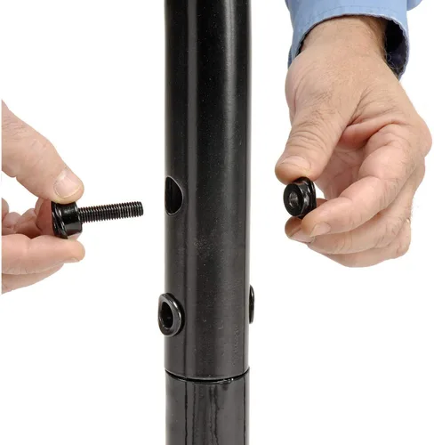 Vista 3 de Global Industrial 68" L Wave Portabicicletas, negro, montaje con brida, capacidad para 7 bicicletas