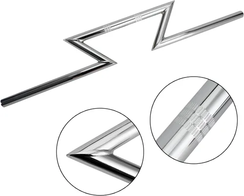 Vista 7 de Motocicleta 7/8 "0.866 in manillar, universal 7/8 "0.866 in raiser Z-Bar Z-Barx manillar negro para Harley Touring Street Glide Electra