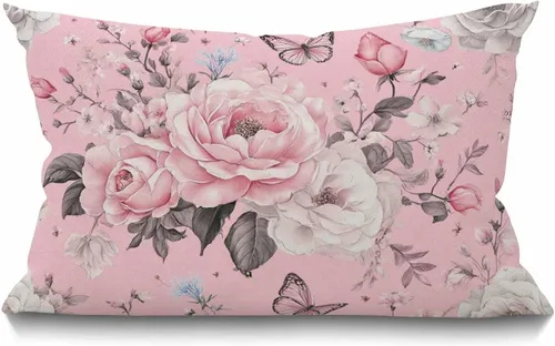 Vista 25 de Smooffly Funda de almohada de granja de playa, estrellas de mar y mares, océanos, cielo azul, conchas sobre la arena, fundas de almohada decorativas