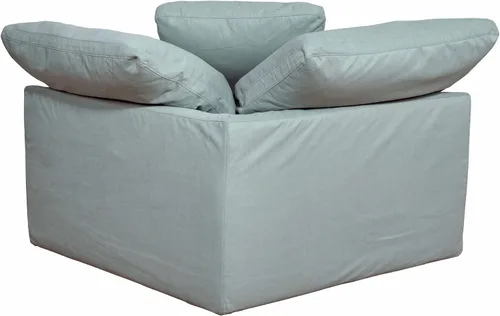 Vista 4 de Sunset Trading Contemporary Puff Collection - Sofá modular en forma de L, 3 piezas, tela de rendimiento, lavable, resistente al agua, a prueba