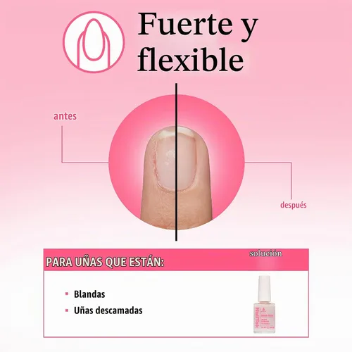 Vista 3 de Nail Tek Ridge Filler Formula 3 - Relleno transparente para uñas, capa base, esmalte fortalecedor de uñas para uñas duras y quebradizas, 0.5 onzas