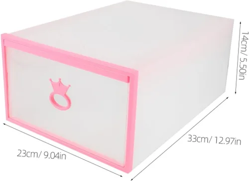 Vista 2 de SHERCHPRY Cajas de almacenamiento plegables para zapatos de plástico para zapatos