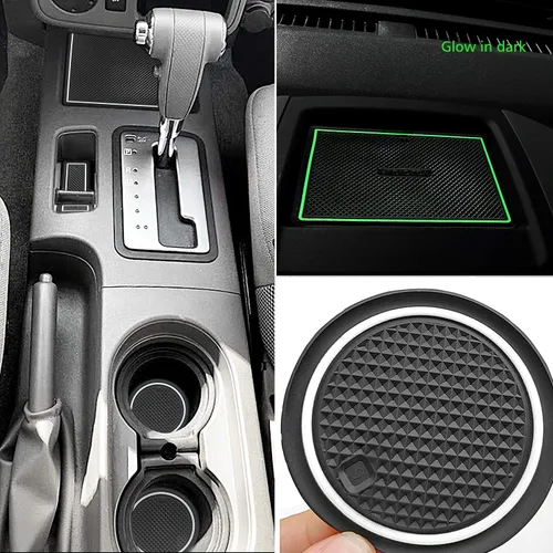 Vista 11 de auovo Alfombrillas antipolvo para Frontier Crew Cab 2005-2020, accesorios Xterra 2005-2015, ajuste personalizado, forros para bolsillo de puerta