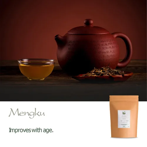 Vista 7 de Sheng Pu er Té Yunnan - Mengku Young Pu-erh Té - Pu erh crudo Té Yunnan China - Pu Er chino o té rojo Pu-erh - Puh Er - Puer té desnudo - Pu-Erh Té