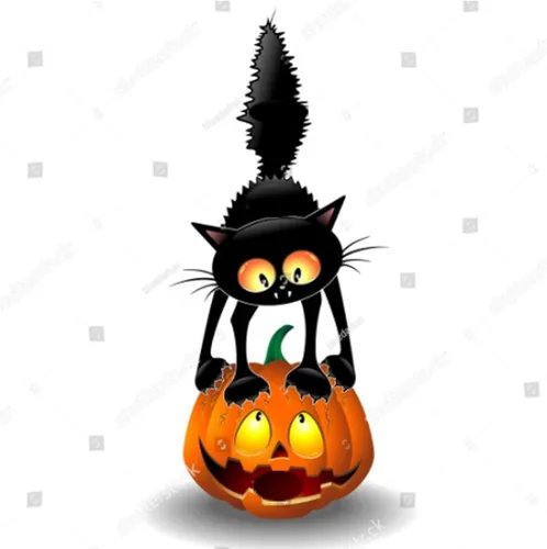 Vista 4 de Suds&WH Encantadores troquelados de metal de calabaza de gato, plantillas de corte de tarjetas de calabaza de Halloween, álbum de recortes, álbum
