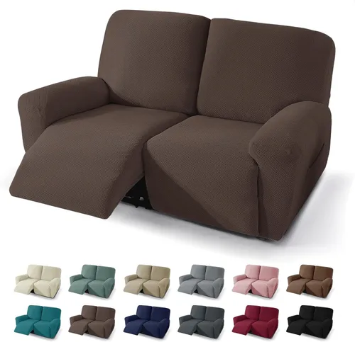 Vista 50 de JIVINER Fundas reclinables de gran tamaño de 3 piezas para sillón reclinable grande con bolsillos, tela jacquard elástica Lazy Boy funda para sofá