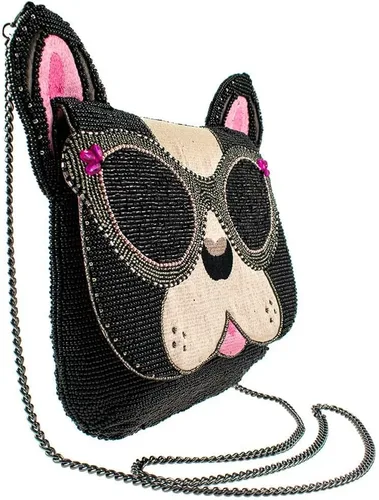 Vista 6 de Mary Frances Bolso bandolera Throw Me A Bone, Negro