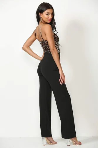 Vista 3 de Cemi - Pantalones de vestir de tiro alto para mujer