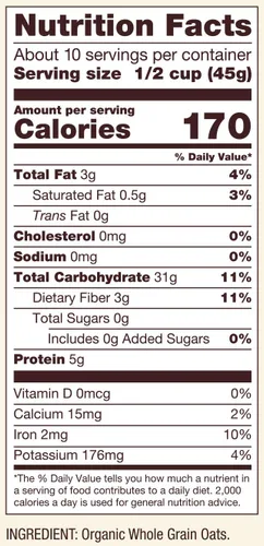 Vista 8 de Bob's Red Mill - Copos de avena orgánicos de cocción rápida , 16 onzas (paquete de 4)
