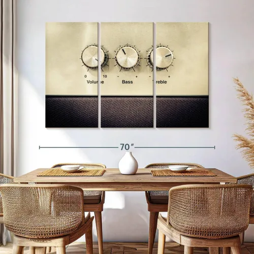 Vista 107 de Elephant Stock BW - Reproductor de discos de vinilo para pared, lienzo horizontal, decoración de pared de sala de estar de 3 piezas, impresión