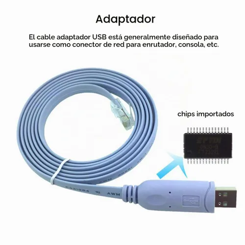 Vista 4 de Cable de consola USB a RJ45, cable de consola USB compatible con Cisco, HP, Huawei, Arista, Opengear, Aruba, enrutadores Juniper Switches