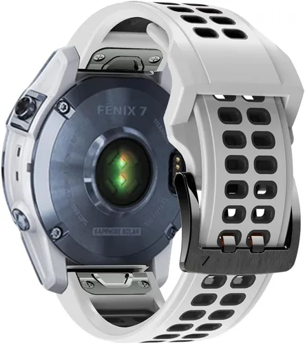 Vista 11 de REYDA Correa de silicona compatible con Garmin Fenix 8 Pro/8/E 1.850 in, 0.866 in, correa de reloj de ajuste rápido, suave, flexible, correa de Azul