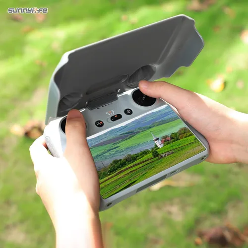 Vista 4 de 2 en 1 Controlador Protector Sun Hood Control Sticks Guard Pantalla Monitor Cubierta para DJI RC Mini 3 Pro