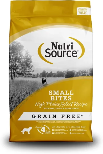 Vista 13 de NutriSource Alimento seco para perros sin granos, bocados pequeños, pollo y guisantes, 4 libras