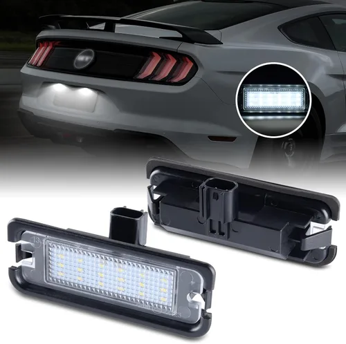 Vista 8 de Gempro - Conjunto de luz LED para placa de matrícula trasera, para camioneta Ford Mustang 1994-2004, 6000K, color blanco, paquete de 2