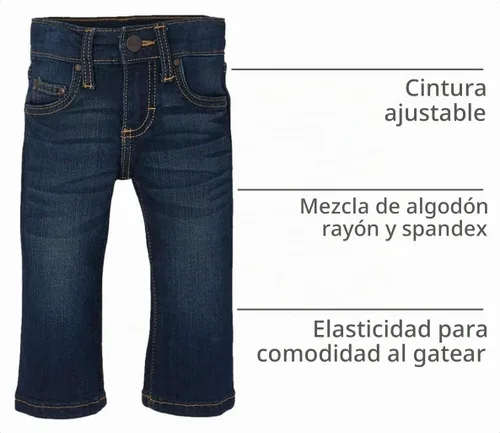 Vista 2 de Wrangler Jean para bebé niño azul Azul oscuro