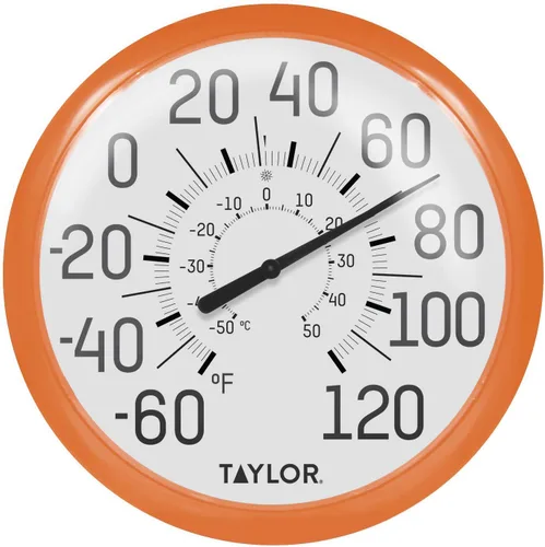 Vista 10 de Taylor Termómetros de pared para interiores y exteriores, juego de 2, negro y verde