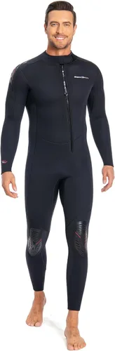 Vista 3 de Seaskin Traje de neopreno completo con cremallera frontal para hombre de 0.197 in