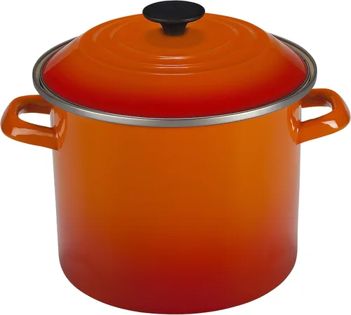 Vista 14 de Le Creuset - Olla esmaltada en acero, 16 cuartos de galón, Cerise